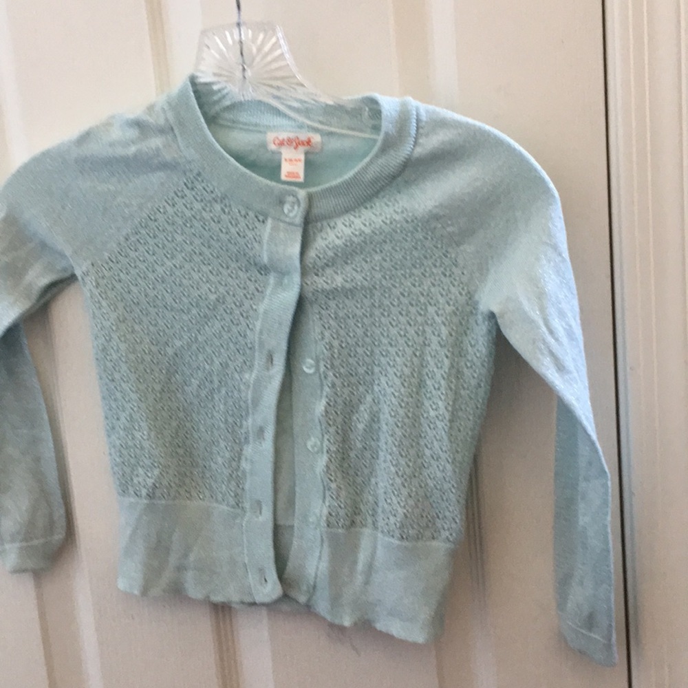 FINAL MARKDOWN Girls cat & jack shimmer cardigan small